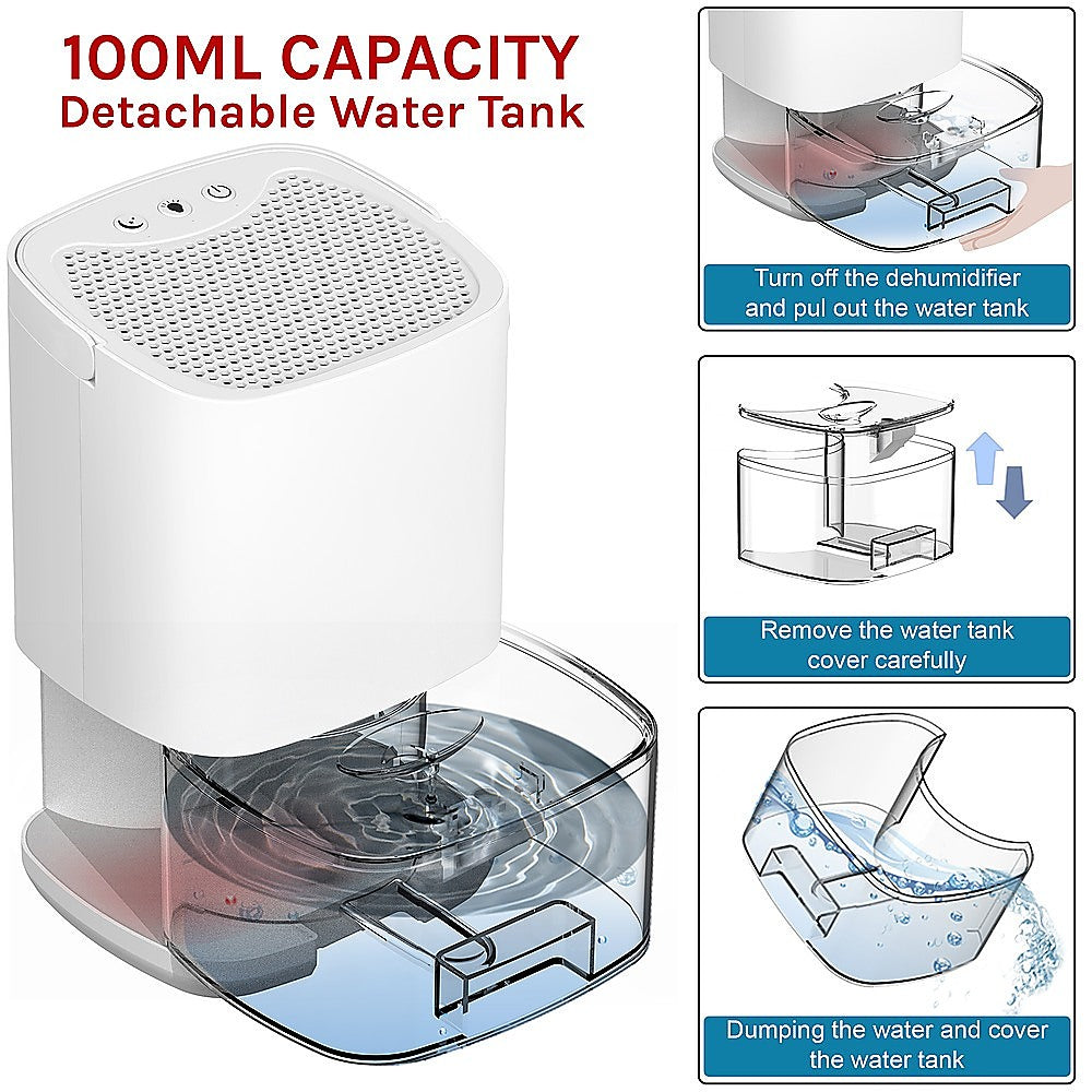 1000Ml Mini Dehumidifier Portable Air Dryer Office Moisture