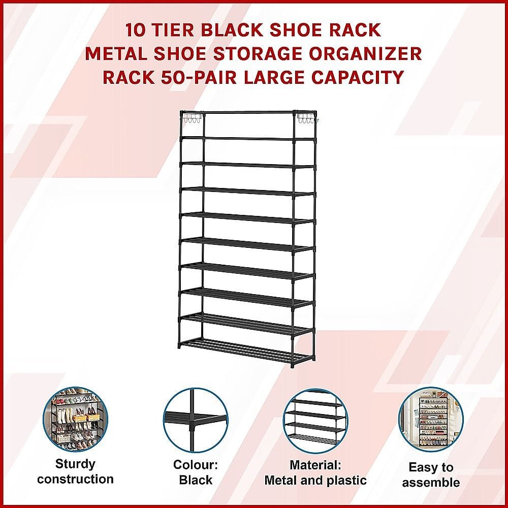 Shoe Rack 10 Tier Storage