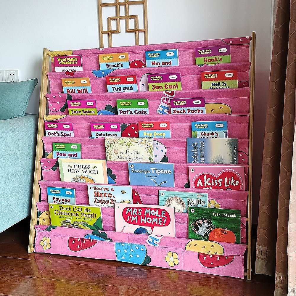 Children'S Bookshelf Bookcase Magazine Rack Home Storage