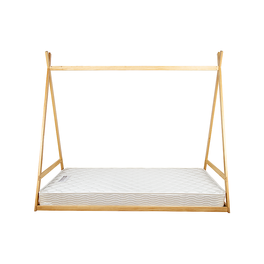 Bedframe Slat Support - Montessori Kids Floor Bed With Wooden Frame And Toddler Tent