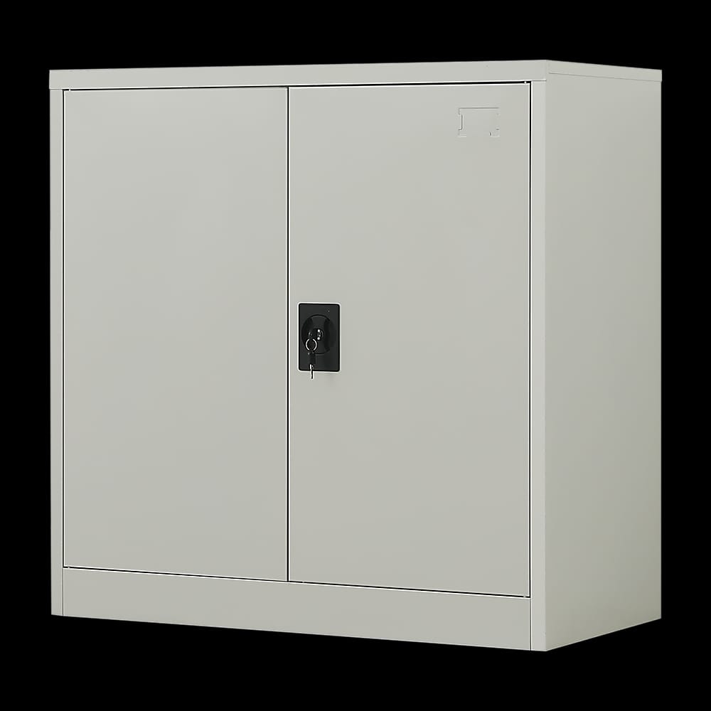 Metal Storage Cabinet Grey 90x45x90cm