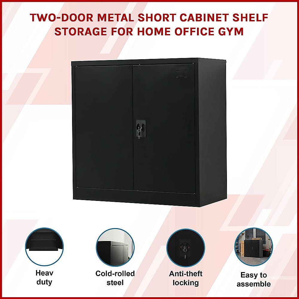 Metal Storage Cabinet Shelf 90x45x90cm