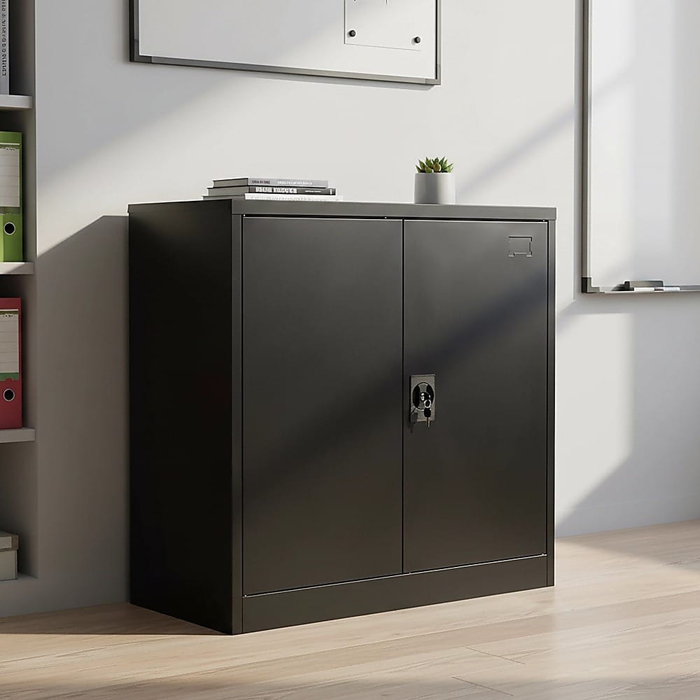 Metal Storage Cabinet Shelf 90x45x90cm