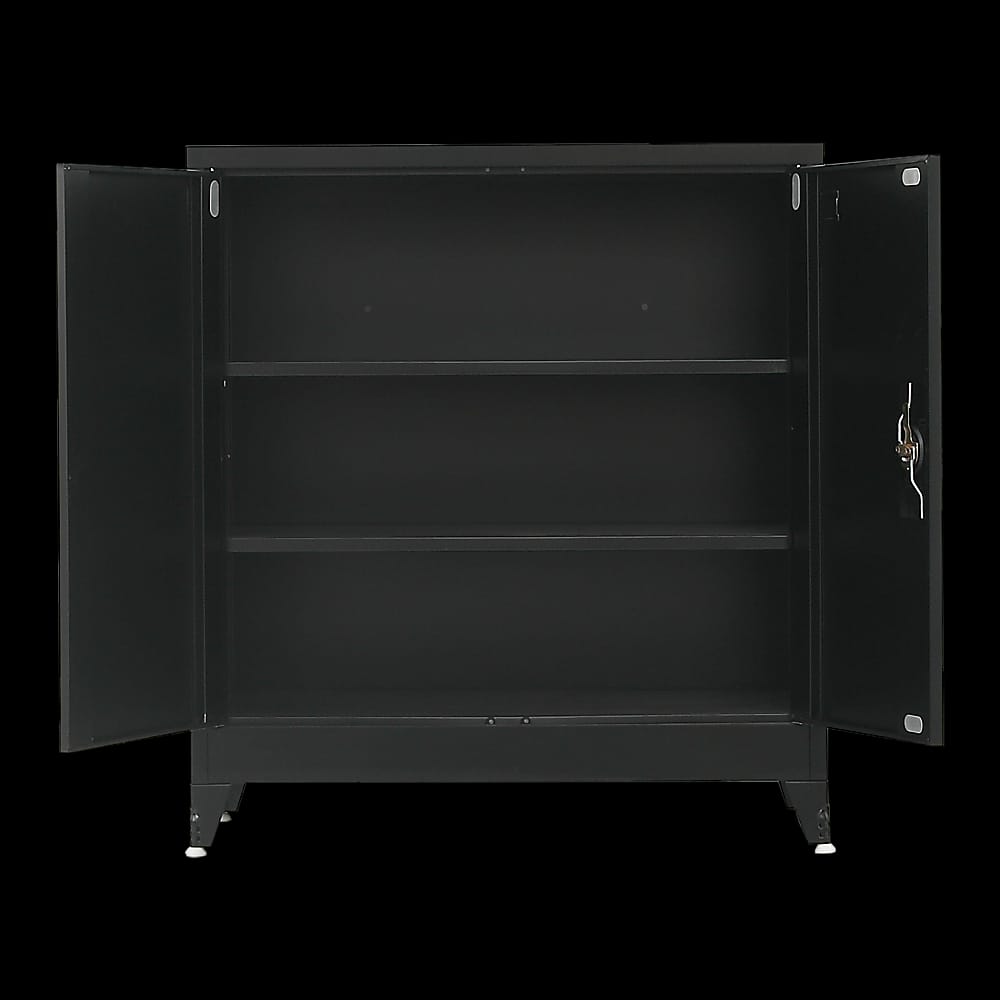Metal Storage Cabinet Shelf 90x45x100cm