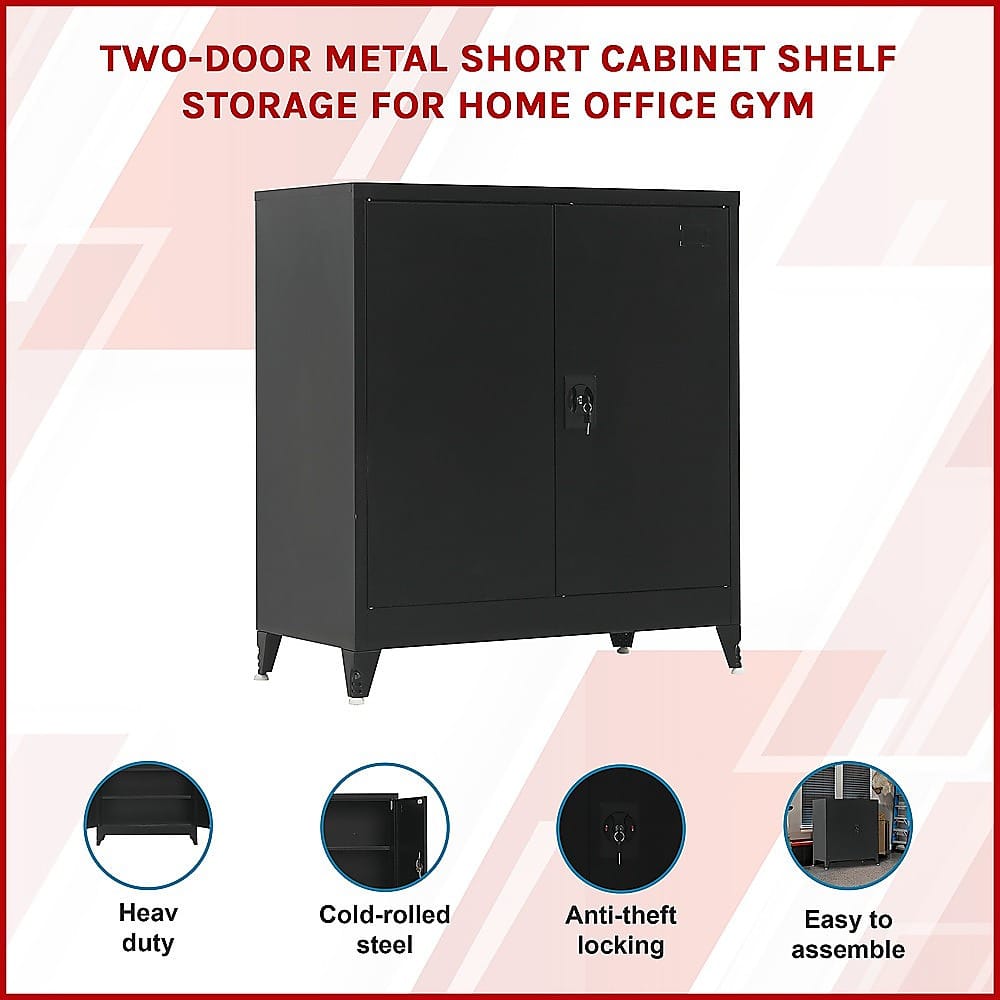 Metal Storage Cabinet Shelf 90x45x100cm