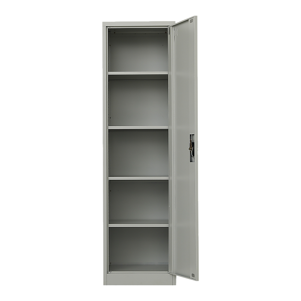 Single-Door Metal Tall Storage Cabinet For Home Office Or Gym