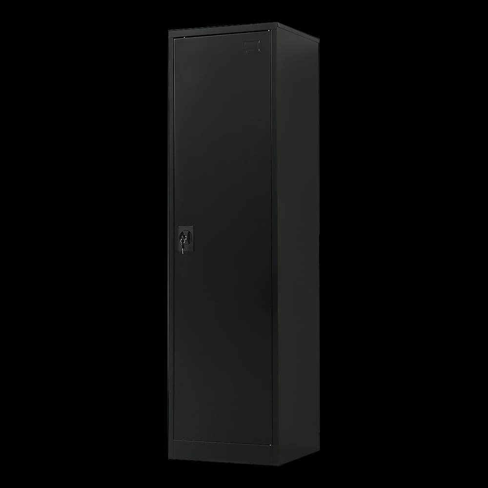 Tall Metal Storage Cabinet Black 50x45x181cm