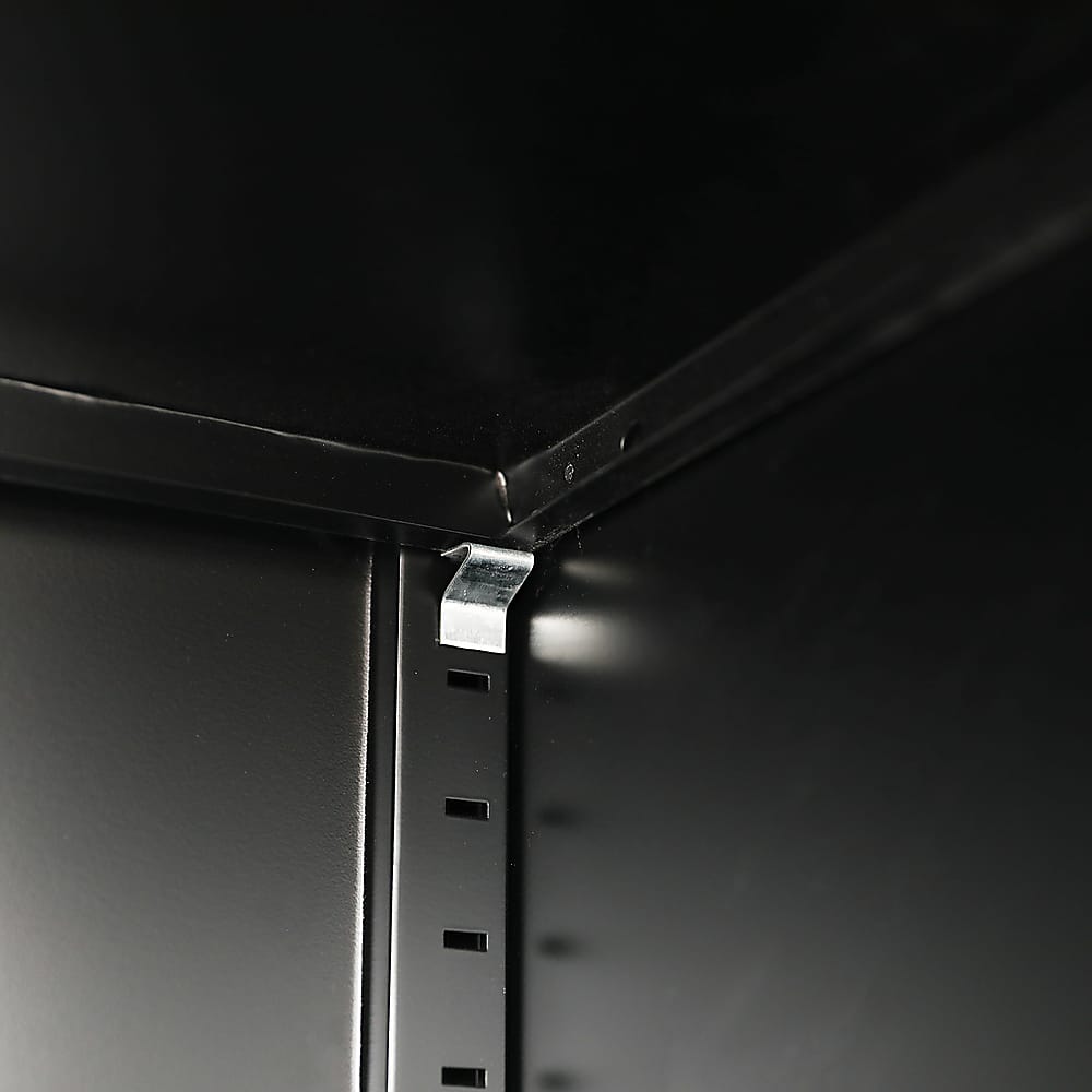 Tall Metal Storage Cabinet Black 50x45x181cm