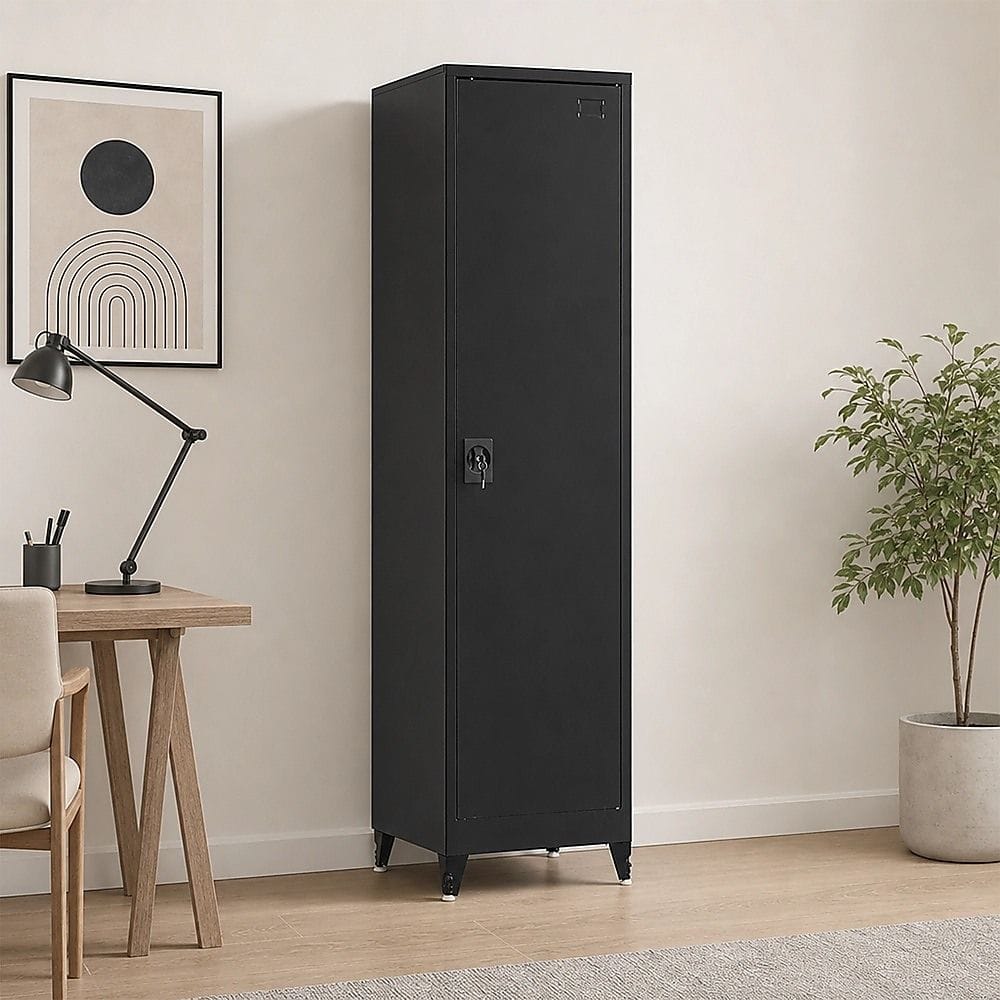 Tall Metal Storage Cabinet Shelf 50x45x191cm