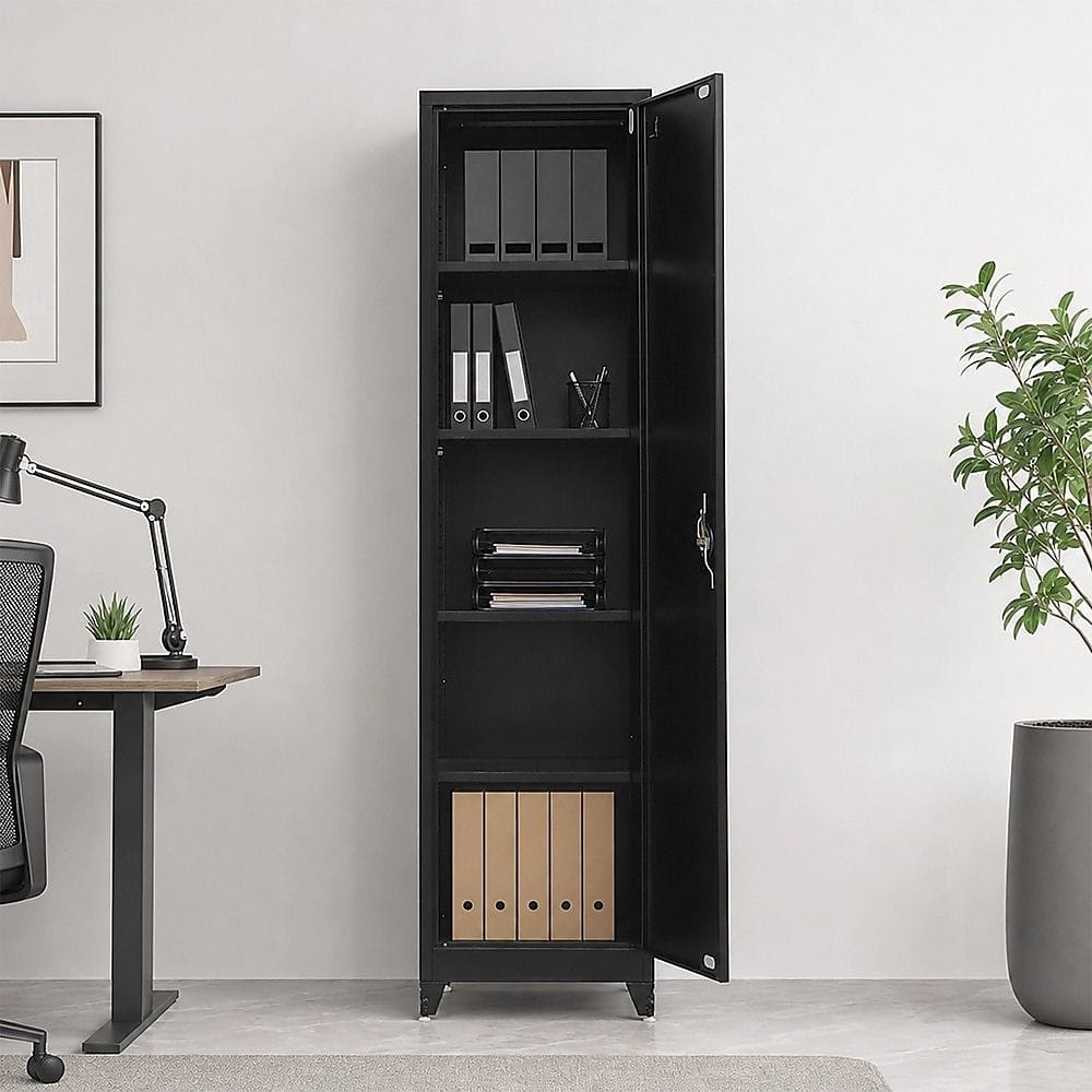 Tall Metal Storage Cabinet Shelf 50x45x191cm