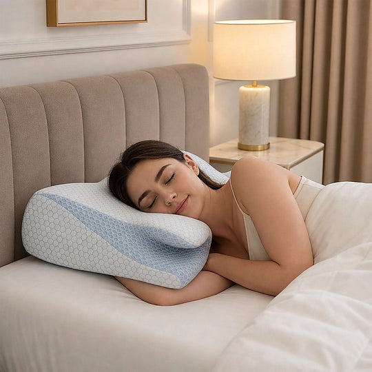 Soft Cervical Pillow For Neck Pain Relief Memory Foam Ergonomic