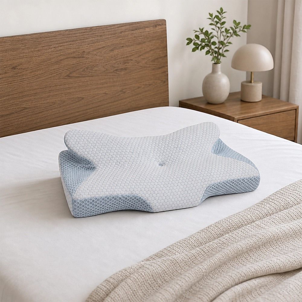 Soft Cervical Pillow For Neck Pain Relief Memory Foam Ergonomic