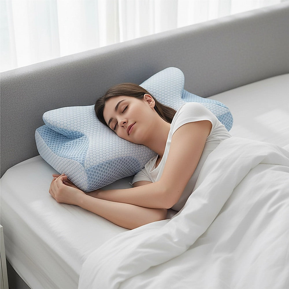 Soft Cervical Pillow For Neck Pain Relief Memory Foam Ergonomic