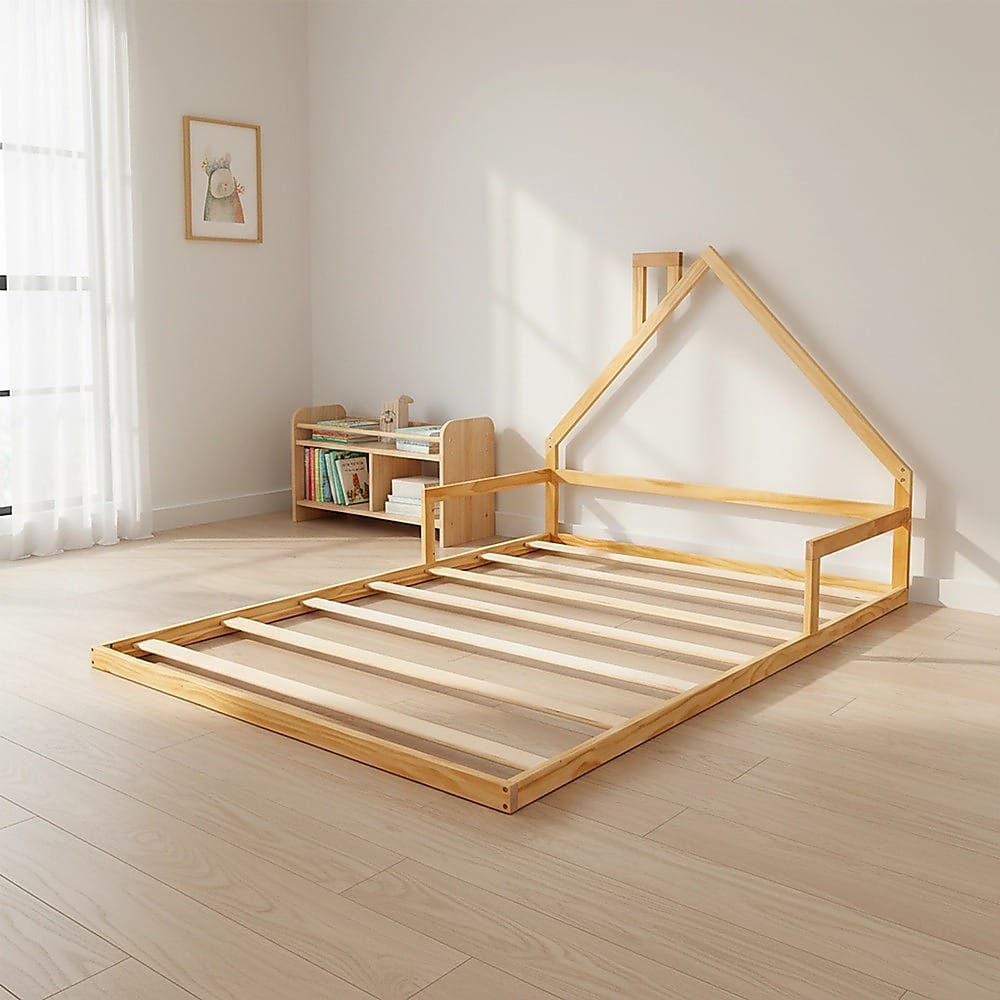 Wooden Bed Frame Double Size 194x142.5x111.5cm