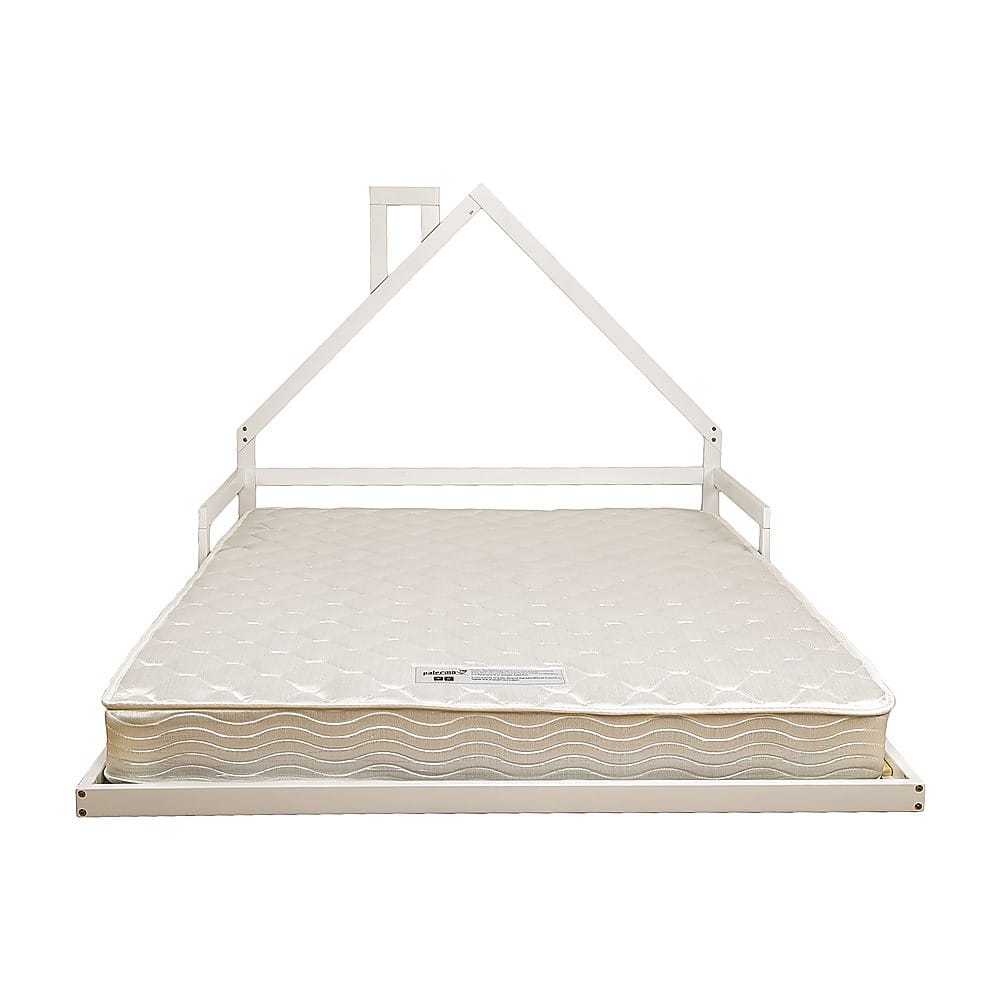 White Pine Wood Bed Frame Double 194x142.5x111.5cm