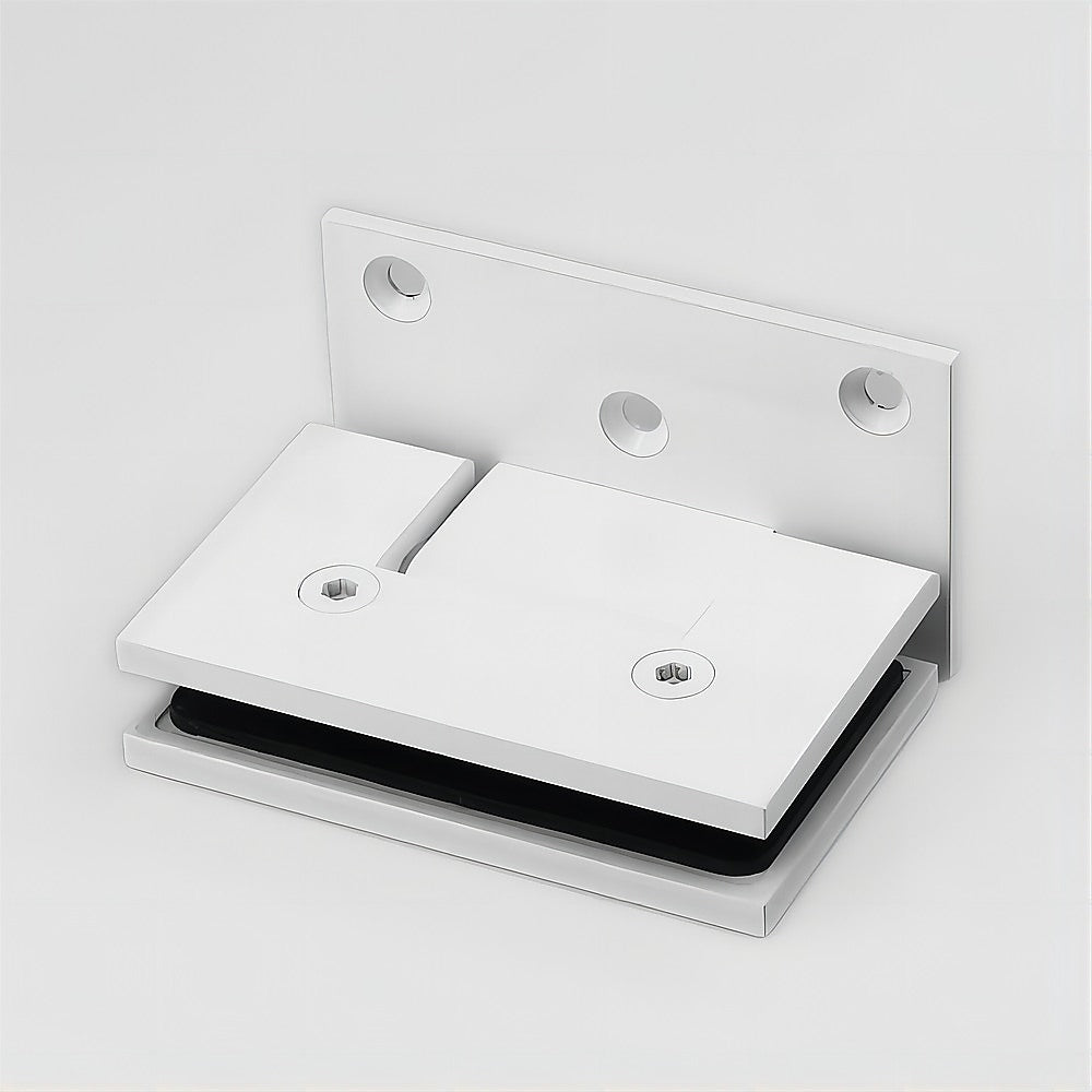 70cm Frameless Swing Bath Panel Matte White Hardware Durable