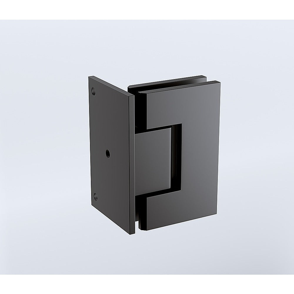 70cm Frameless Swing Bath Panel Matte Black Hardware Durable