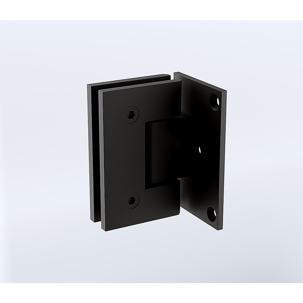 70cm Frameless Swing Bath Panel Matte Black Hardware Durable