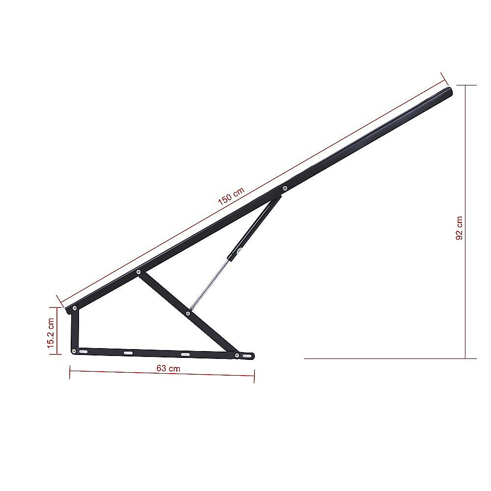 150Cm Pneumatic Sofa Bed Lift Up Mechanism Kit Gas Lift Storage