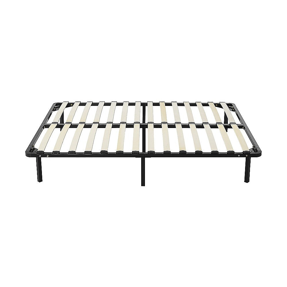 Queen - Queen Size Metal Bed Frame Sturdy Platform Design