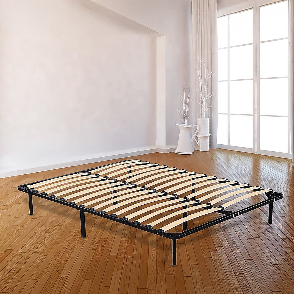 Queen Size Metal Bed Frame Sturdy Platform Design | Storage King