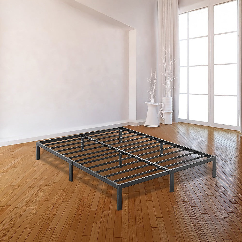 Double Full Metal Bed Frame Base Sturdy Steel Bed Base