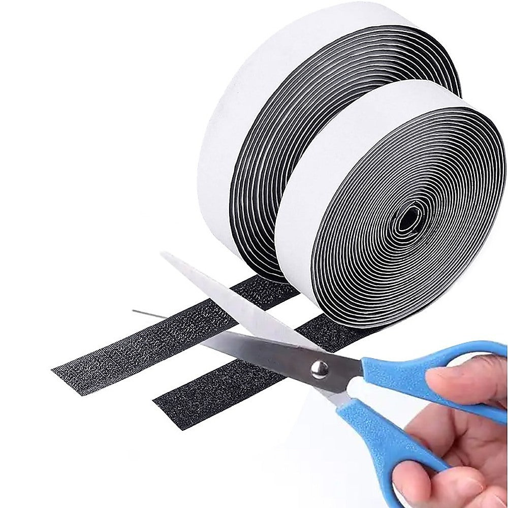 Self-Adhesive Hook and Loop Fastener Tape – Easy Peel & Stick