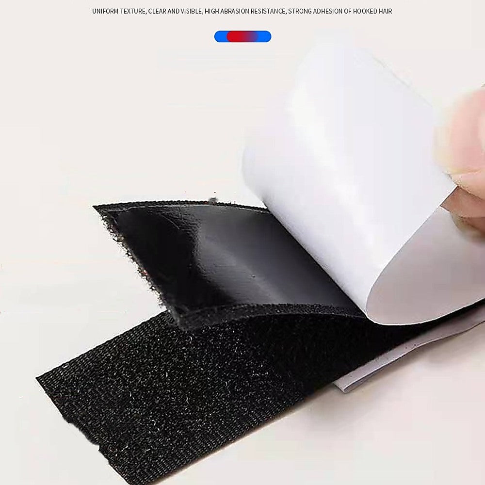 Self-Adhesive Hook and Loop Fastener Tape – Easy Peel & Stick