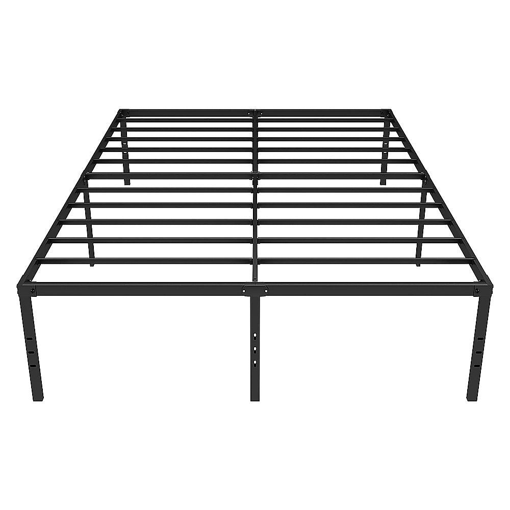 Gas Lift - Queen Metal Bed Frame 45cm High Full Steel Base Platform Bed
