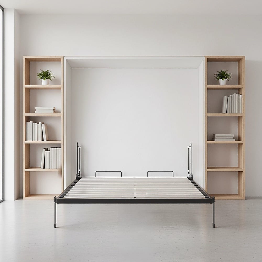 Wall Bed Hardware Silver 154x204cm