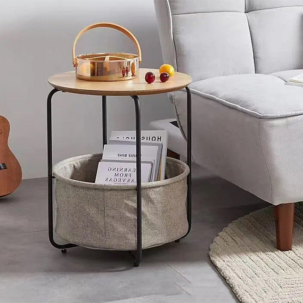 Modern Bedside Table Nightstand with Storage for Bedroom Living Room