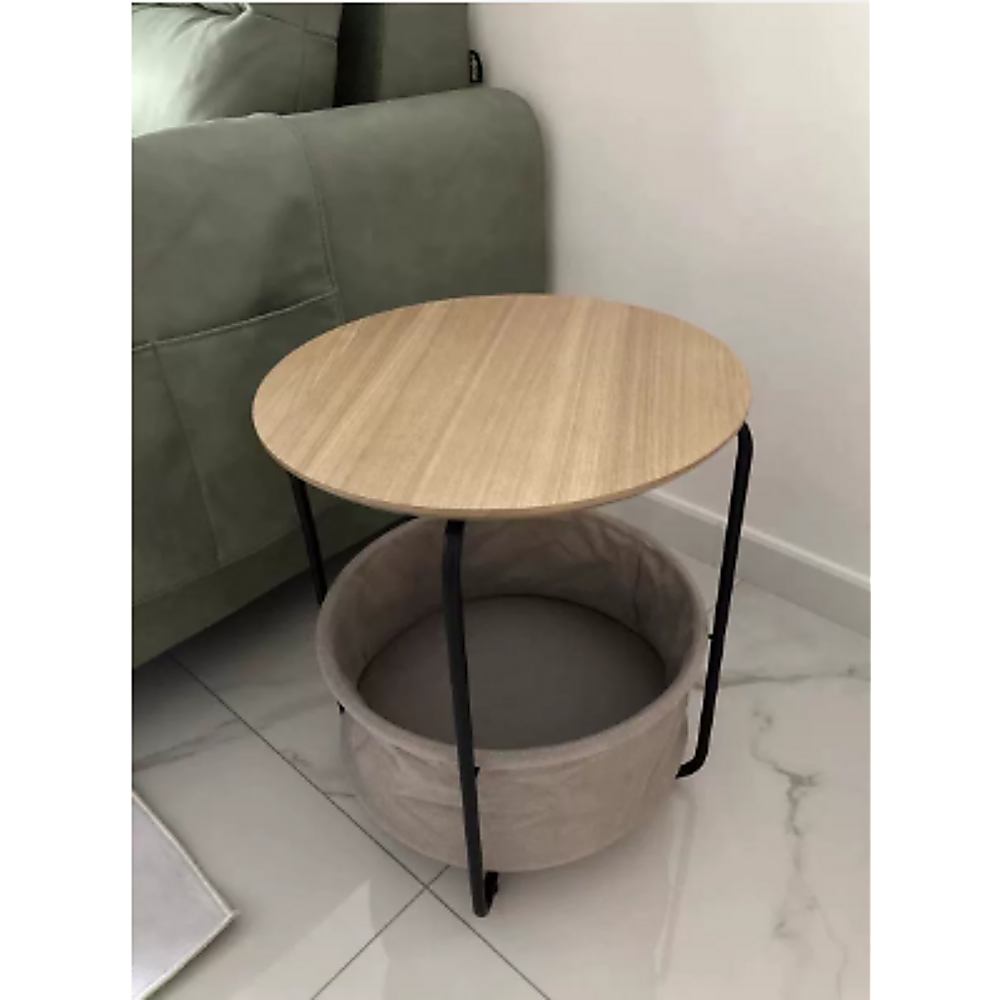 Modern Bedside Table Nightstand with Storage for Bedroom Living Room