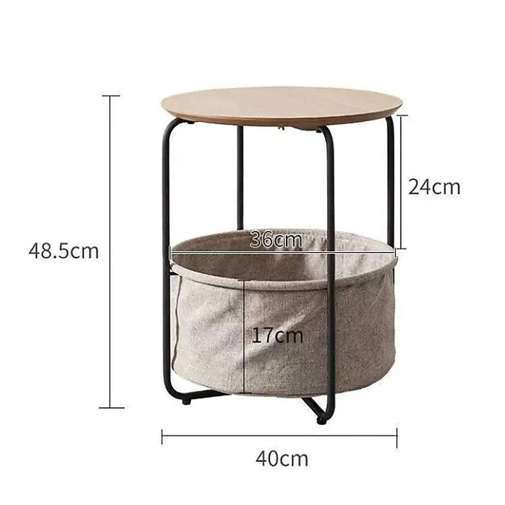 Modern Bedside Table Nightstand with Storage for Bedroom Living Room