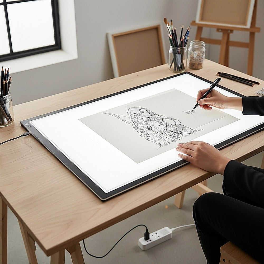 A1 LED Light Box with Adjustable Brightness for Tracing Drawing Art