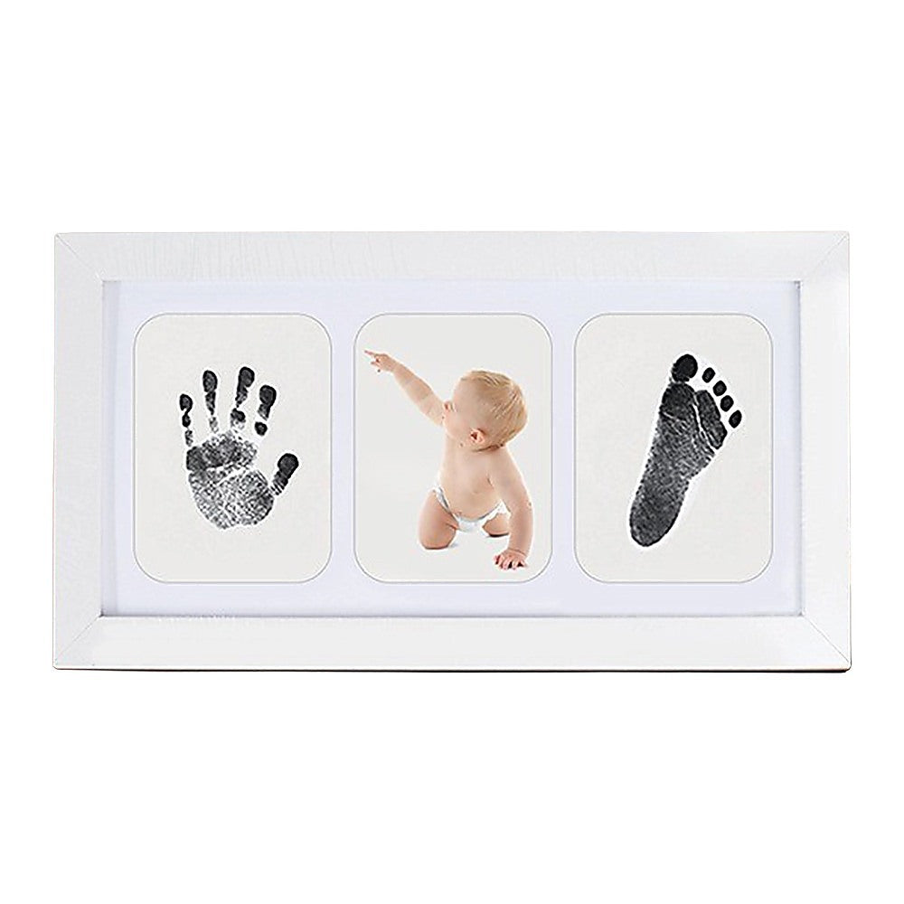 Baby Hand Footprint Keepsake Frame DIY Kit for Newborn Memory