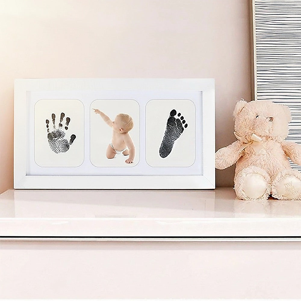 Baby Hand Footprint Keepsake Frame DIY Kit for Newborn Memory