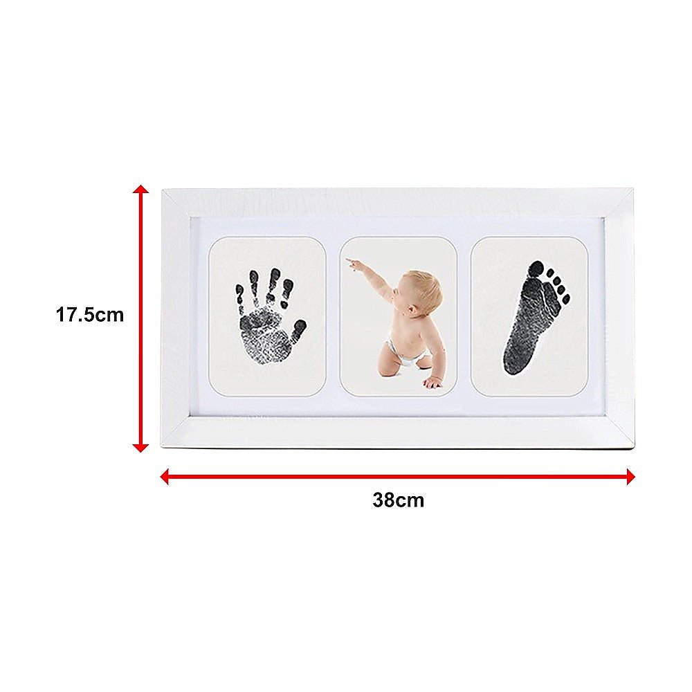 Baby Hand Footprint Keepsake Frame DIY Kit for Newborn Memory