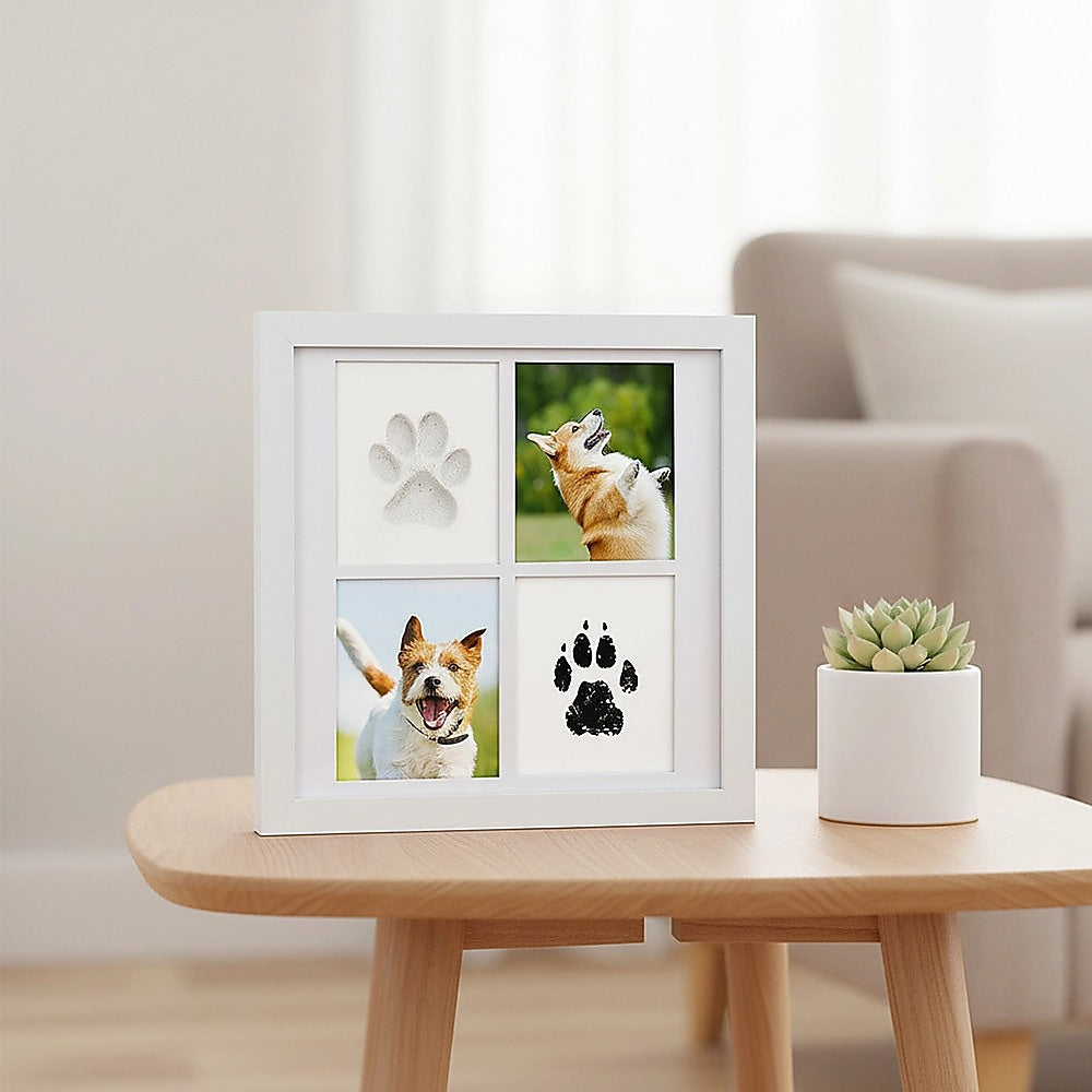 DIY Pet Paw Print Keepsake Frame Kit for Dogs and Cats Memory