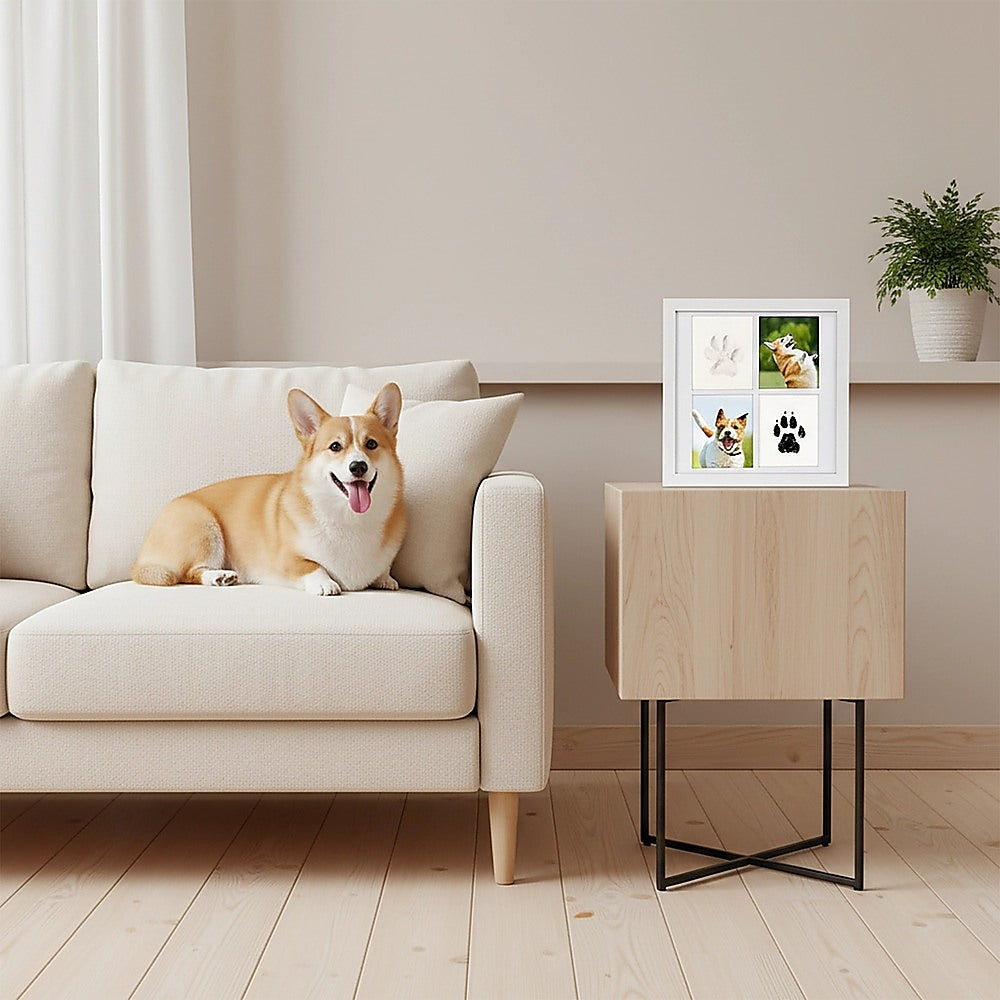 DIY Pet Paw Print Keepsake Frame Kit for Dogs and Cats Memory