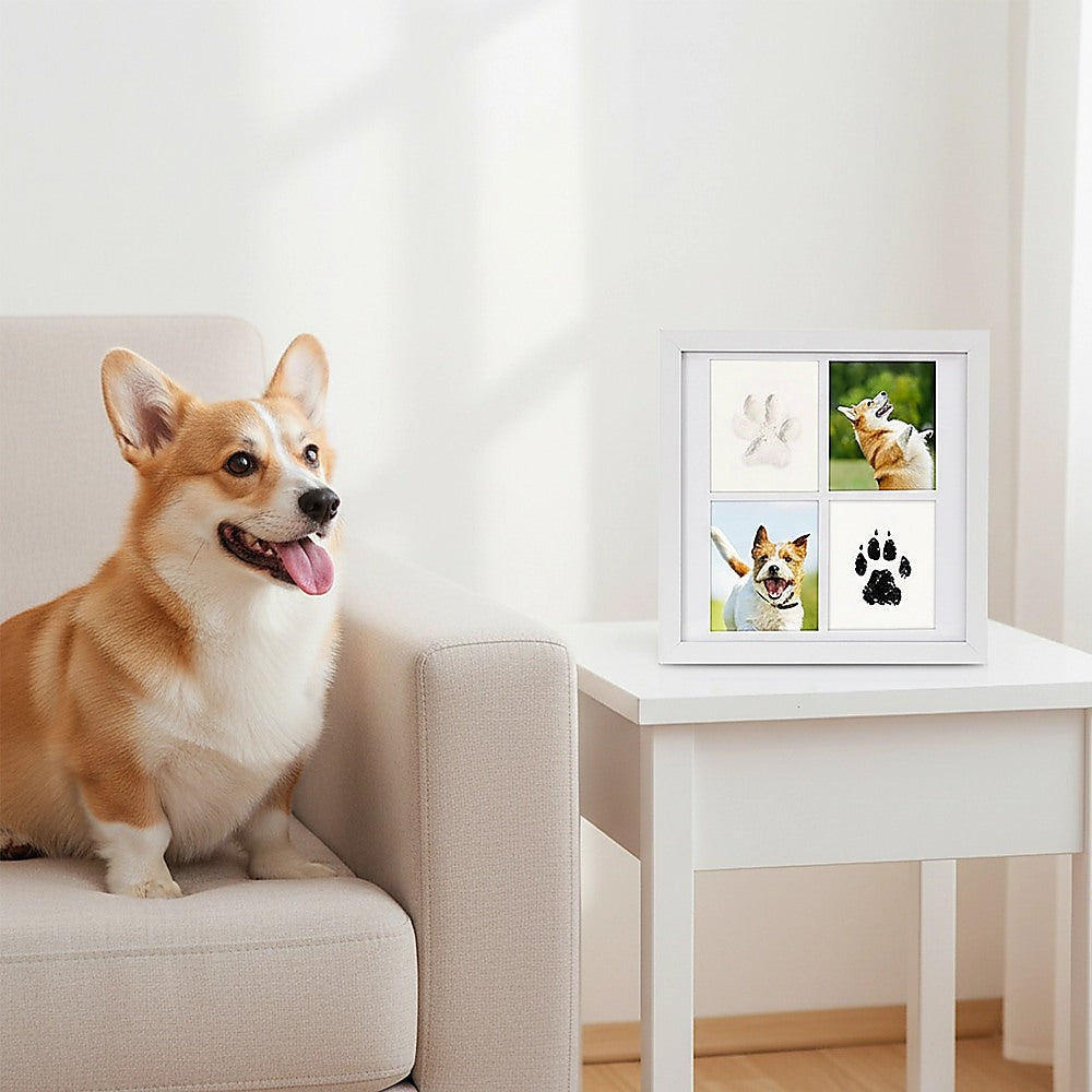 DIY Pet Paw Print Keepsake Frame Kit for Dogs and Cats Memory