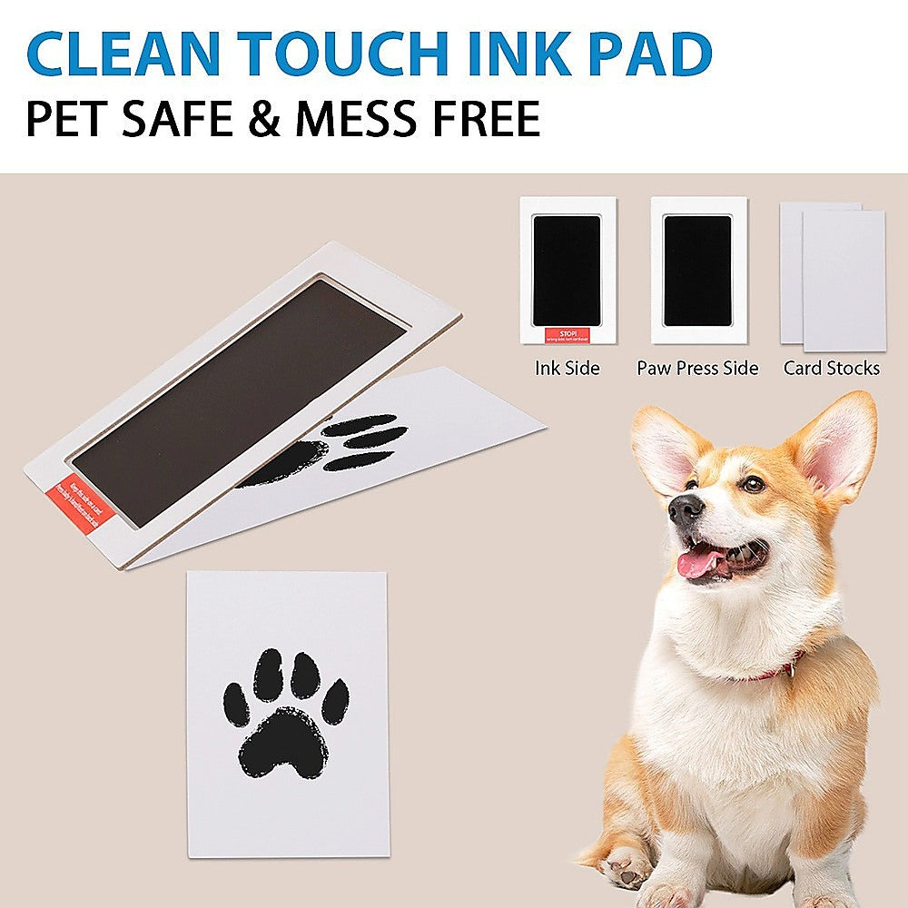 DIY Pet Paw Print Keepsake Frame Kit for Dogs and Cats Memory