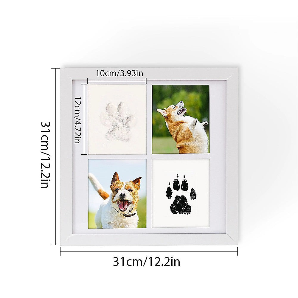 DIY Pet Paw Print Keepsake Frame Kit for Dogs and Cats Memory