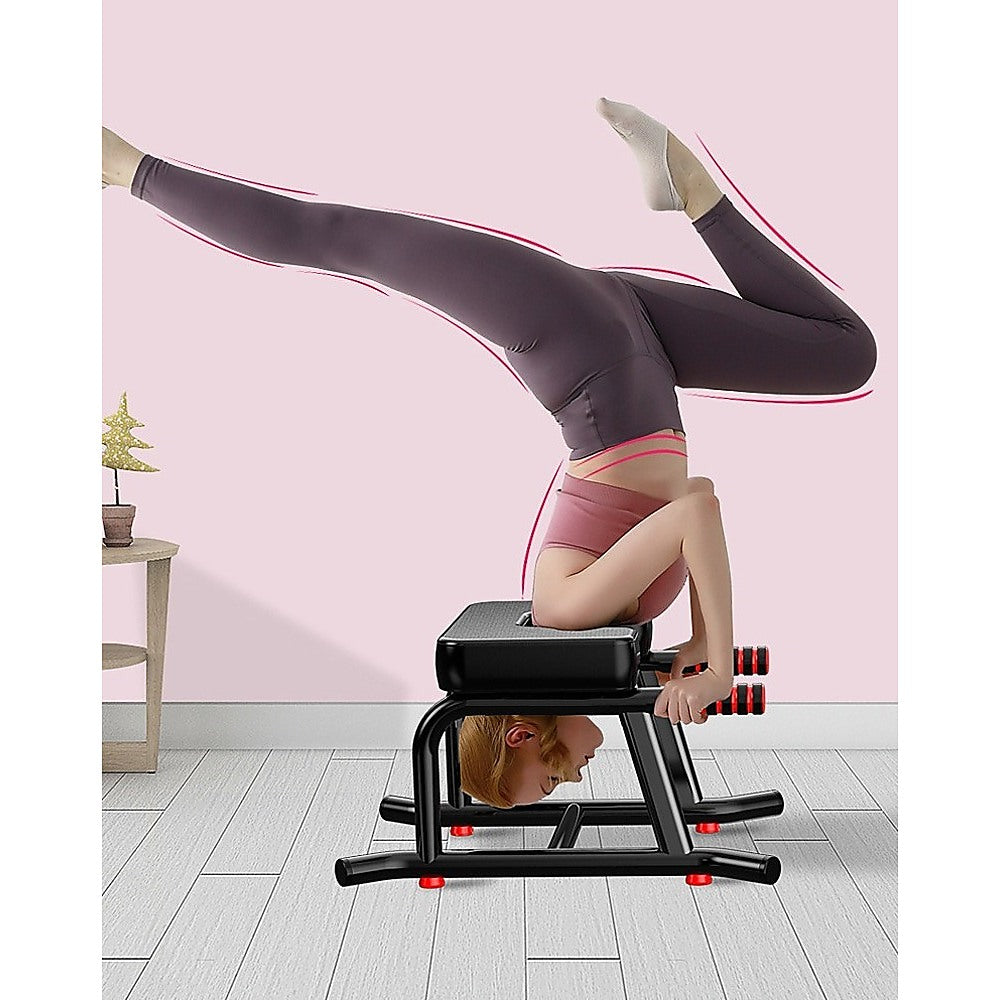 Headstand Yoga Bench with Padded Support for Safe Inversion Training
