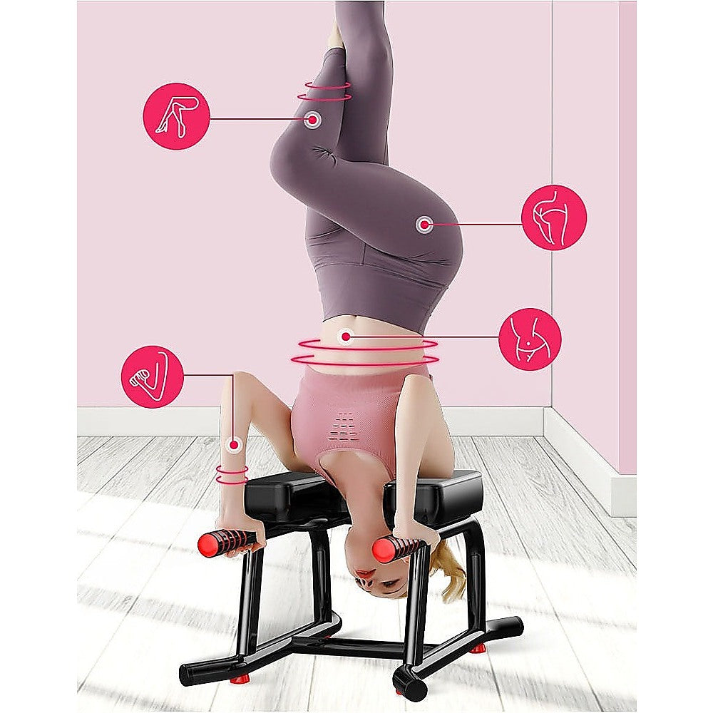 Headstand Yoga Bench with Padded Support for Safe Inversion Training