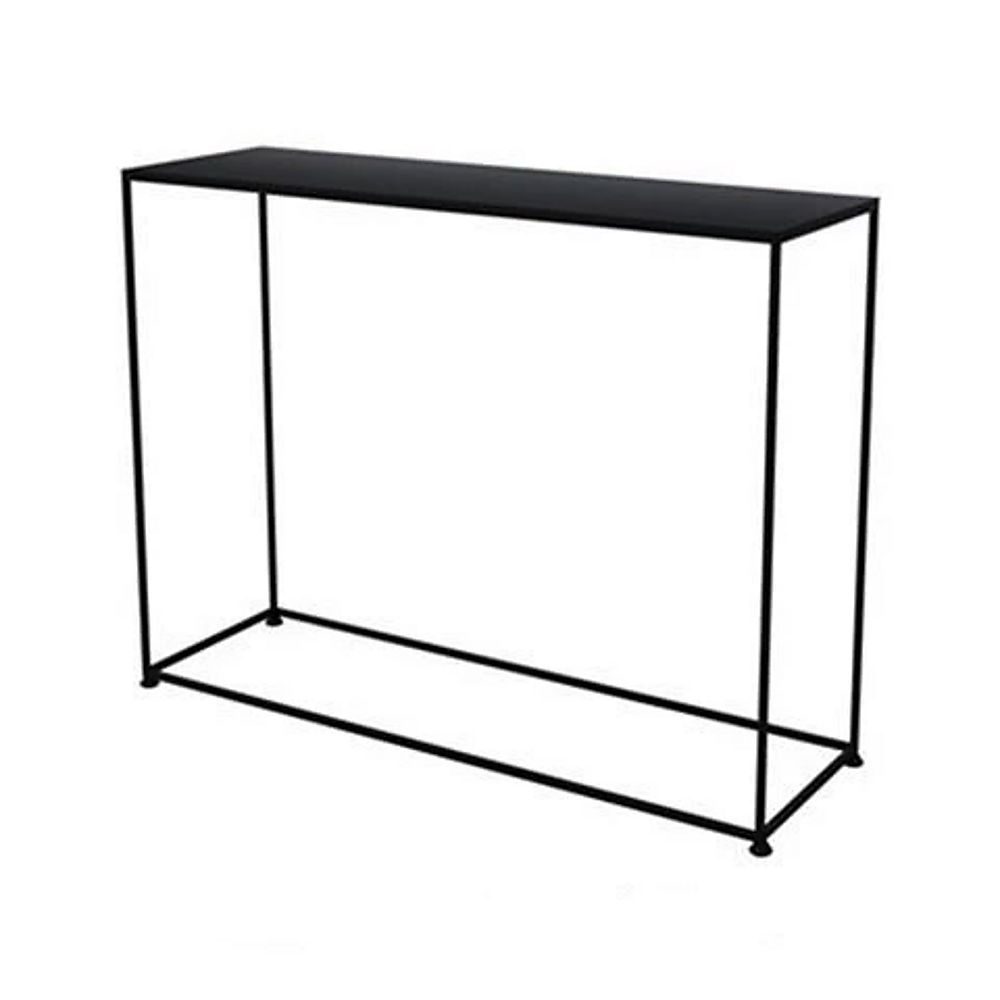 Modern Console Table Entryway Hallway Living Room Storage Black