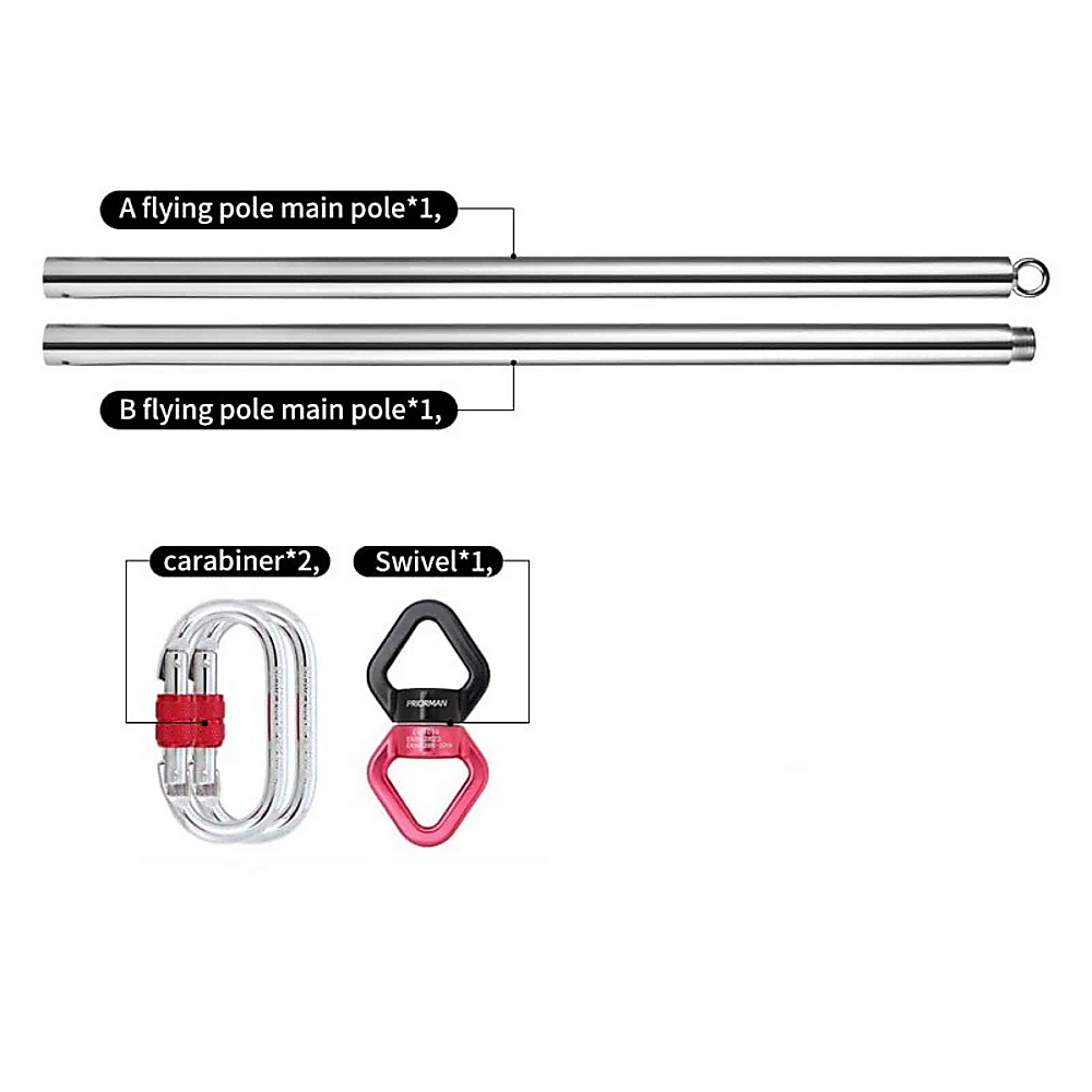 2m Pole Dancing Fitness Pole Home Aerial Dance Training Exercise