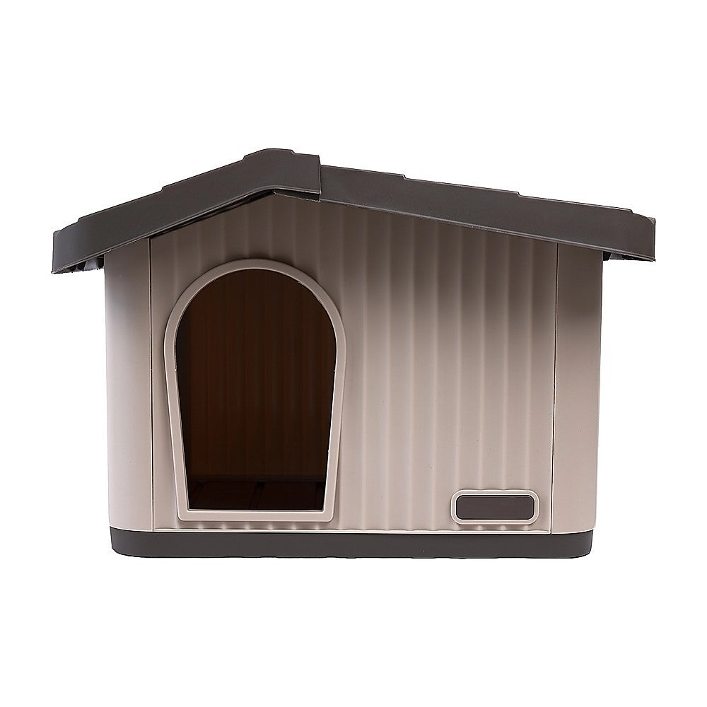 Plastic Dog House Kennel Shelter Indoor Outdoor Weatherproof Small