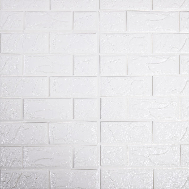 3D Brick Wall Stickers Peel Foam Panels 60x30cm 50 Pack