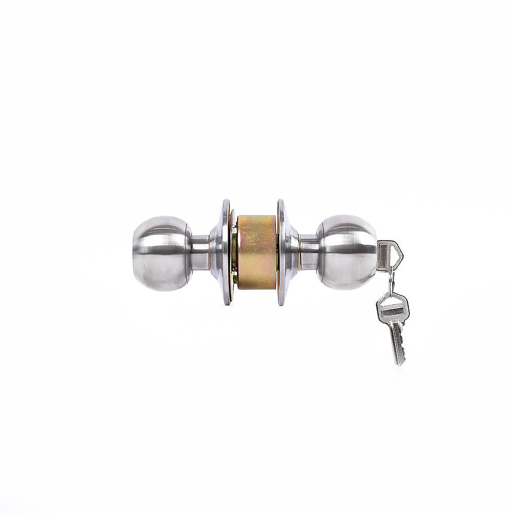 Round Stainless Steel Door Knob Internal Entry Door
