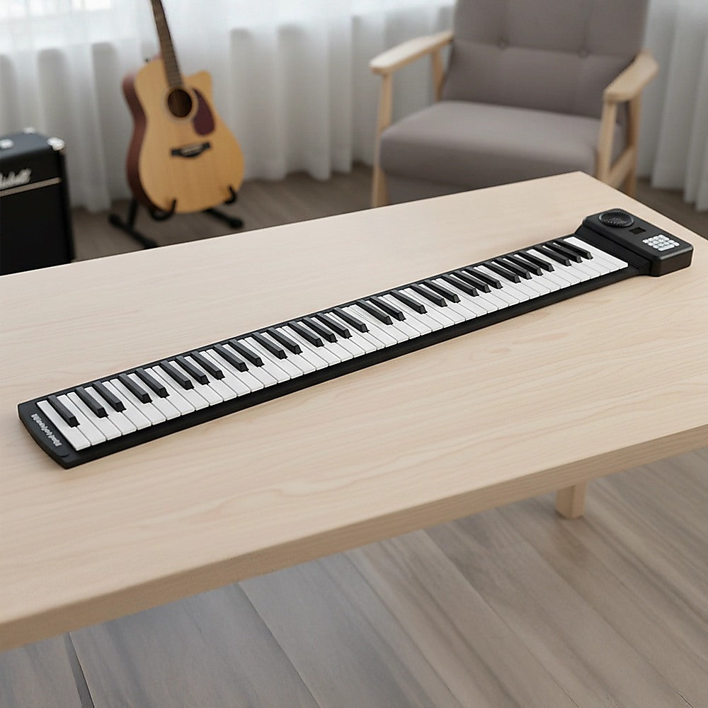 88 Key Portable Foldable Silicone Electronic Piano with Teaching Mode